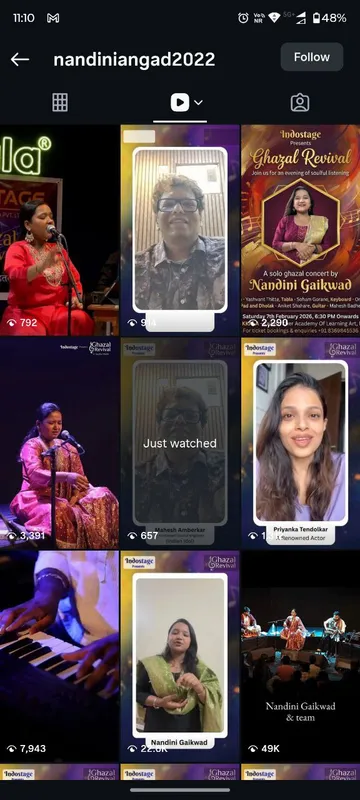 Nandini Gaikwad Instagram feed managed by Digital Vishwa