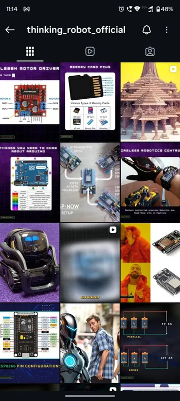 Thinking Robot Instagram feed managed by Digital Vishwa