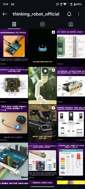 Thinking Robot Instagram feed managed by Digital Vishwa